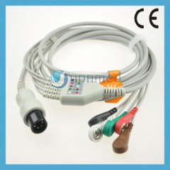 Welch Allyn One-Piece Series Patient ECG Cable with leadwires