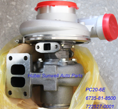 TO4B turbo 722527-0001 for Komatsu PC20-6E 6BTA5.9 engine turbocharger 6735-81-8500