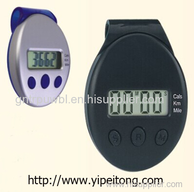 Oval calorie pedometer .