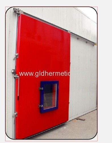 hermetically sealing sliding doors with vision for controlled atmosphere rooms