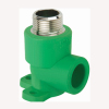 ppr male threaded elbow with disk