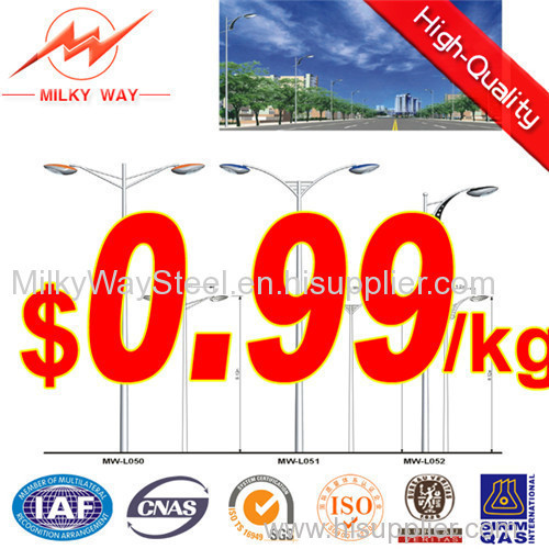 street light pole specifications