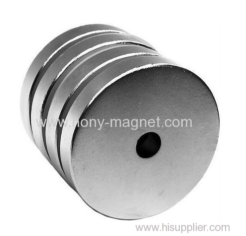 Permanent sintered neodymium big disc magnet