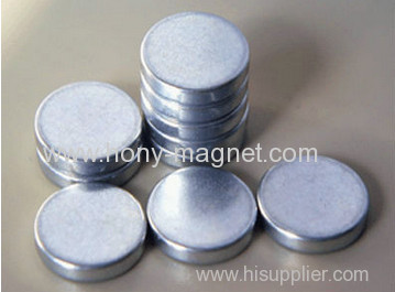 Permanent sintered neodymium small disc magnet