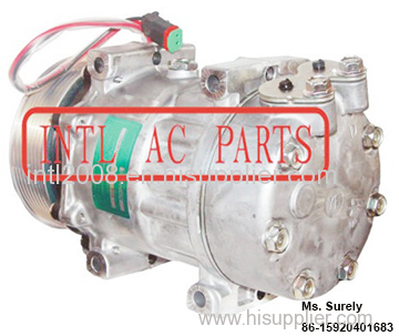 1888033 1853081 8290 Sanden YE cylinder head 6023 Sanden 7H15 SD7H15 AUTO AC compressor for Traction Scania P/G/R/T