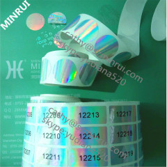 custom tamper proof hologram stickers with serial number