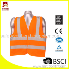 2 Band 2 Brace Class 3 Made in China Roadside Emergency Hi Vis Reflective Safety Vest