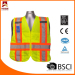 2014 NSC Exhibitor Fluo Traffic Safety Hi Vis Reflective Safety Waistcoats