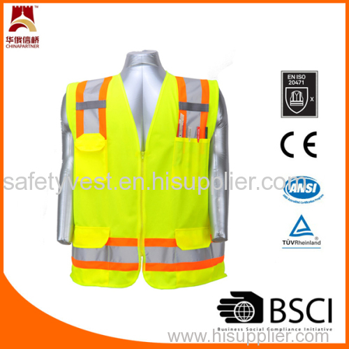 ANSI107 Cotton Hi Vis Reflective Safety Vest