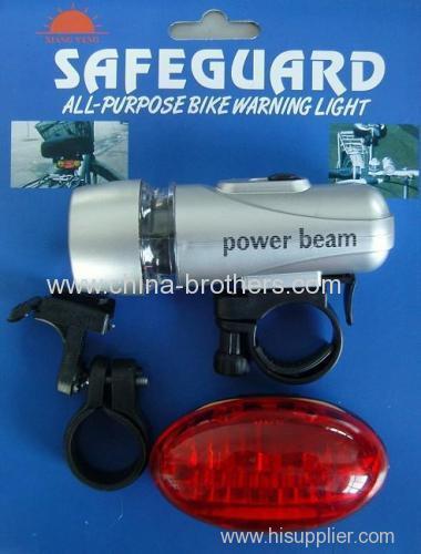 Bicycle Lamp Set with Egg-Type Taillight and 9002 Head Light