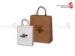 Kraft Home Textile Printed Paper Carrier Bags , Paper Shopping Bags