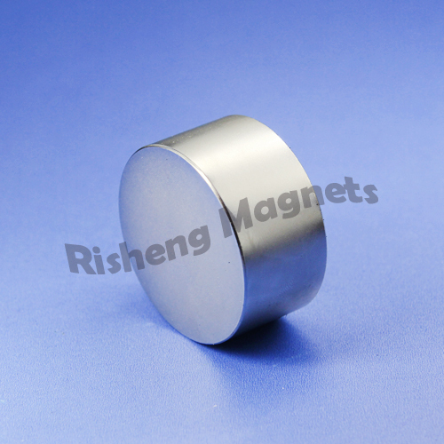 Large Disc Magnet Neodymium N42 D35 x 20mm +/- 0.1mm NiCuNi Plated