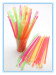 disposable colorful spoon straw matching shave ice cups