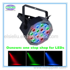 18pcs 1W/3W LED RGB Mini Osnown Black DJ Stage Par Light