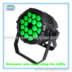 18pcs 4W/10W RGBW 4 in 1 LED Osnown Aluminum DJ Stage Par Light with Factory Price