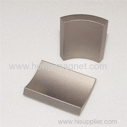 Arc shape sintered neodymium wind rotor magnet