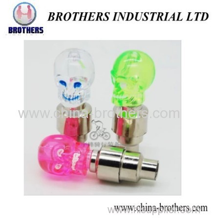 Skull Head Bicycle Wheel Valve Cap Light