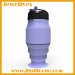 Harmless silicone folding water bottle