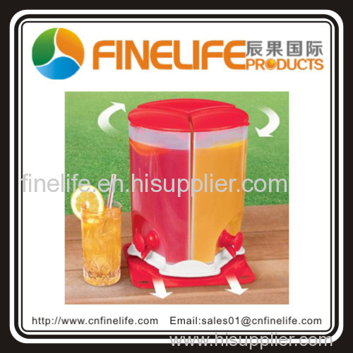 3 compartment drink dispenser