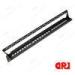 1U Rack Mounted 24 port patch panel with tray , Rj45 patch panels for network cabinet