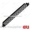 Black 110 Type Patch Panel , Dust - proof 24 port Rj45 Rack Mount Patch Panel