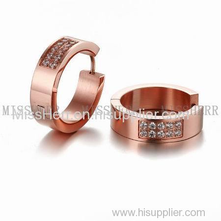 Custom hoop earring for women stainless steel jewelry