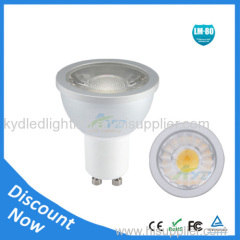 600lm NXP Dimmable 6W COB LED GU10 Spot Lamps