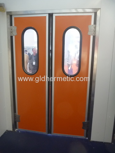 double acting swing doors with stainless steel hinges