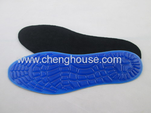 PU Massage Soft Blue Insoles for Male