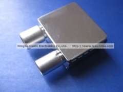 IEC male and female connector with shielding case