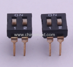 2.54mm 2 poles DIP switch