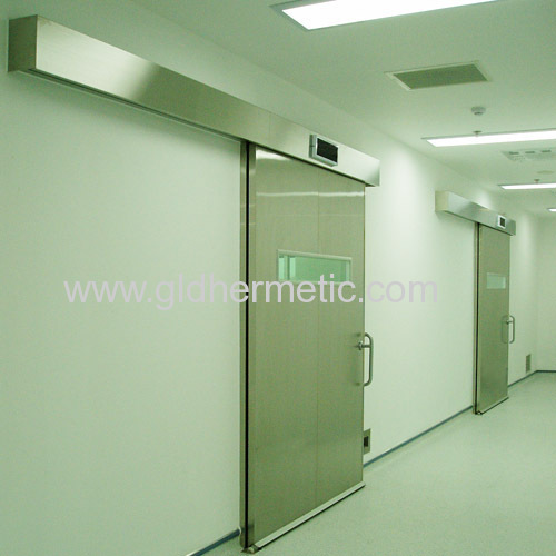 stainless steel automatic hermetically sealing sliding doors for operating theatres