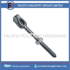 hot forged thimbleye anchor with square nut hot dipped galvanizing