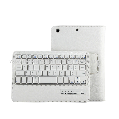 Tablet keyboard with leather case for ipad mini 3