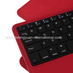 For ipad mini 3 wireless bluetooth keyboard with leather case stand