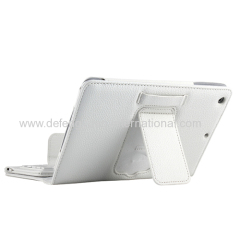 For ipad mini 3 wireless bluetooth keyboard with leather case stand