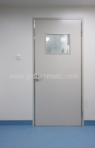 Single open manual swing hermetic doors with stainless steel door frames