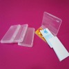 Portable plastic name card case