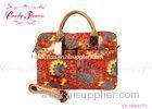 Ladies Peacock feather Floral Canvas Bag Laptop Computer Briefcase