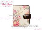 Pink Vintage Waterproof Floral Canvas Bag Credit Card Holders Wallets Eco friendly