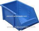 Blue Plastic Turnover Box Warehouse Equipments for light duty shelf rack