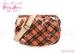 Orange Spring Plaid Cross Body Bags for women , 2 internal pockets