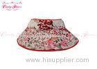 Exterior Red flower Womens Sun Visor Hats with Sunscreen For Sprots