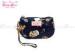 Dark Blue womens Zippered Coin Purse wallet / small coin pouch