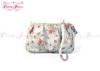 Fashion Mint Green Small Floral Zippered Coin Purse wallet for womens