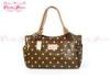 Fashionable Brown polka dot Handbags Leisure work totes bags women