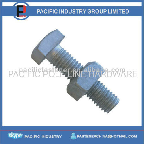 machine bolt square head bolt hot dipped galvanizing