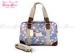 Vintage Blue fashion Womens Tote Bags Floral printed handbags