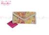 Eco PVC Weatherproof Girls Floral Canvas Bag credit card holder wallet