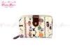 Milky White womens credit card holder wallet with Animals Design